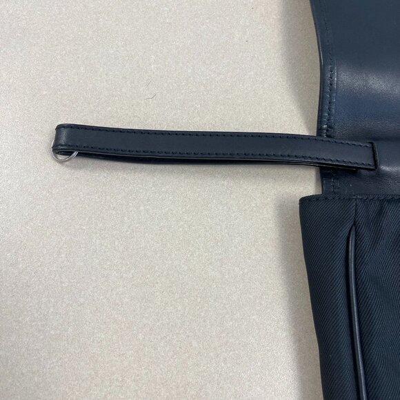 Salvatore Ferragamo Black Nylon Clutch Bag w/ Wristlet Strap - Preowned - Picture 4 of 14